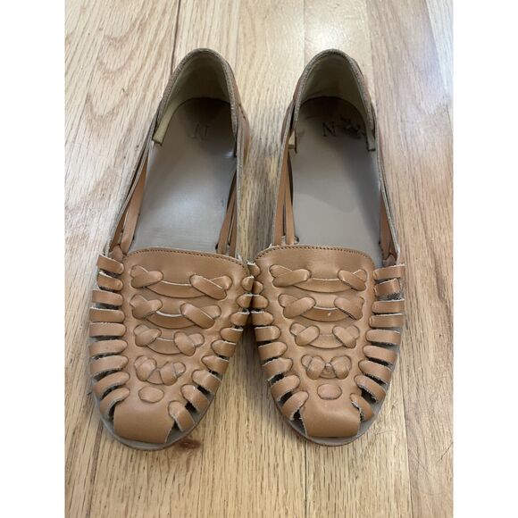 Nisolo Almond Huarache Leather Sandals Flats Size 7 - Picture 4 of 4